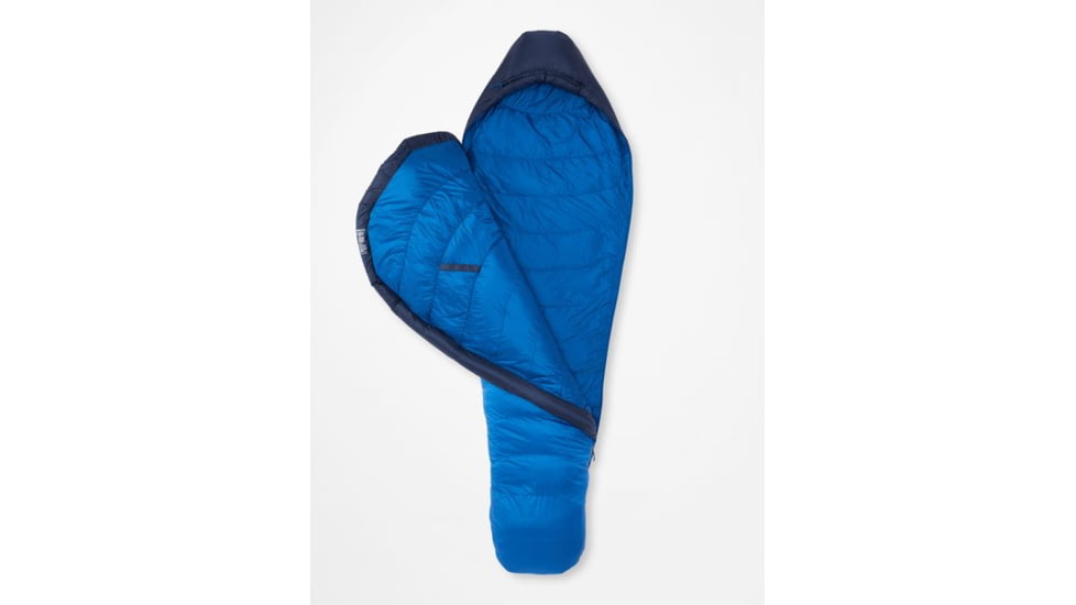 Marmot Helium Sleeping Bag, Long, Arctic Navy/Dark Azure, Left Zipper, M14405-19621-LZ