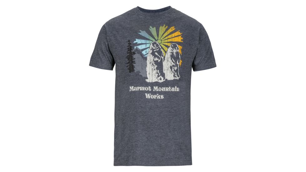 Heritage Short Sleeve Tee - Mens-Charcoal Heather-Small