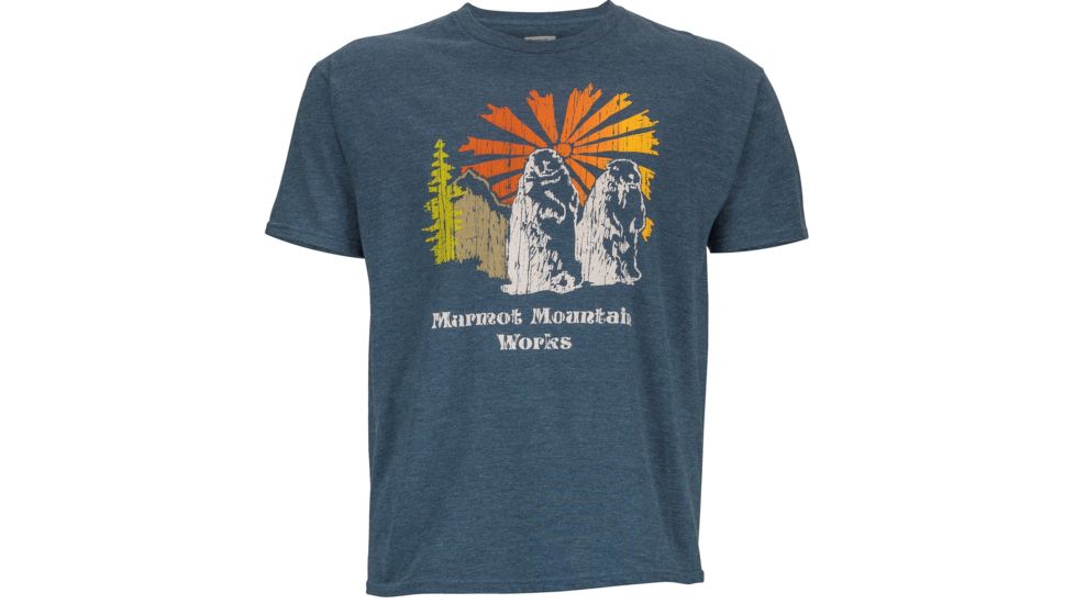 Heritage Short Sleeve Tee - Mens-Navy Heather-XX-Large