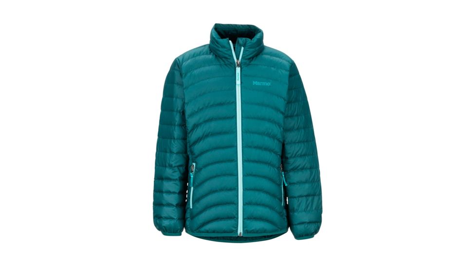 Marmot Girls Highlander Down Jacket - Kids, Deep Teal, Medium, 79940-Deep Teal-M-DEMO