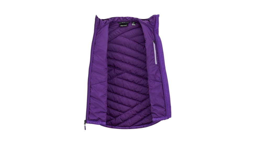 Marmot Highlander Hoody Vest - Womens, Acai, Large, 79380-7298-L