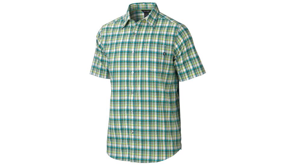 Marmot Highpass Plaid Shirt - Men's-Green Lichen-Medium