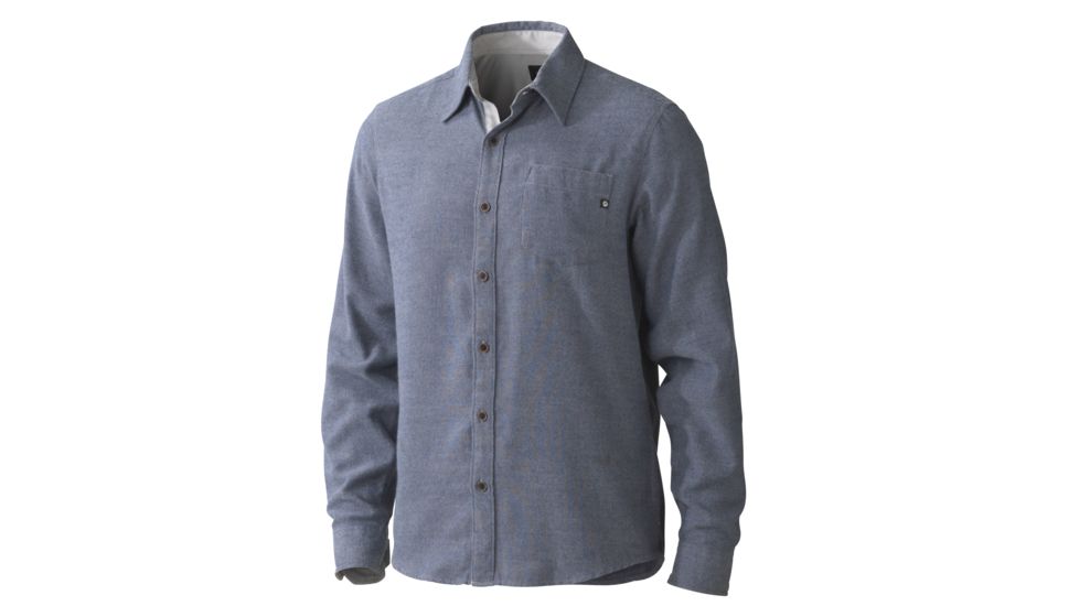 Marmot Hobson Flannel Long Sleeve - Men's-Indigo Heather-X-Large