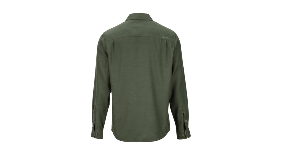 Marmot Hobson Midweight Flannel Long Sleeve - Mens, Rosin Green Heather, Medium, 44540-RGH-M-DEMO
