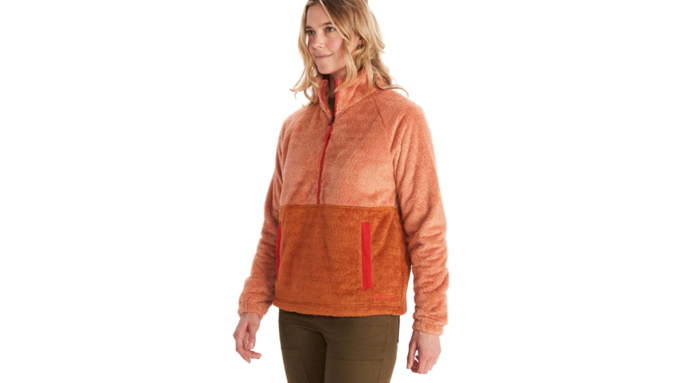 Marmot Homestead Fleece 1/2 Zip - Womens, Rose Gold/Copper, Large, M13227-20746-L
