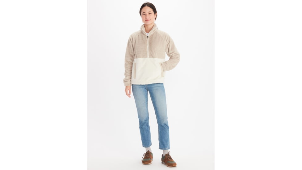 Marmot Homestead Fleece 1/2 Zip - Womens, Sandbar/Papyrus, Medium, M13227-20710-M