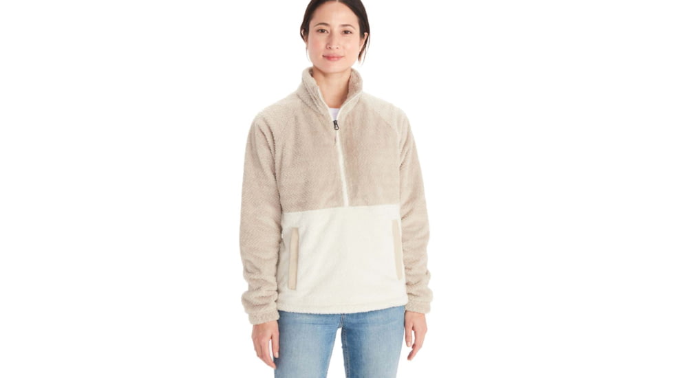 Marmot Homestead Fleece 1/2 Zip - Womens, Sandbar/Papyrus, Medium, M13227-20710-M