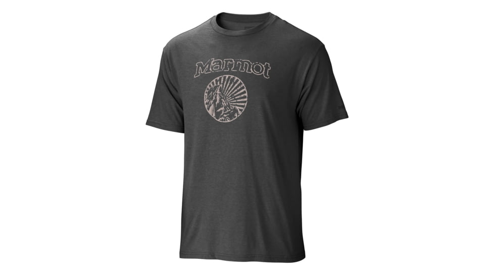 Marmot Horizon Short Sleeve Tee - Men's-Charcoal Heather-X-Large