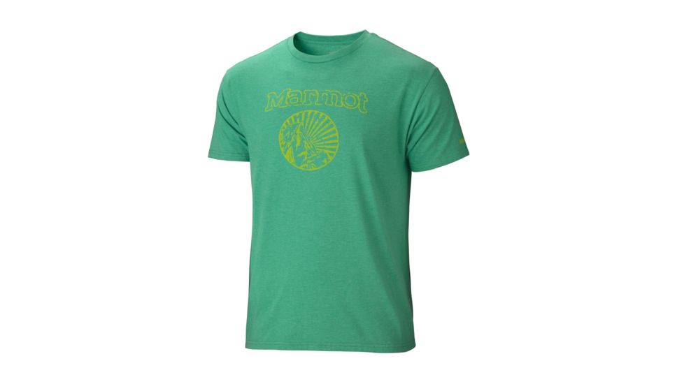 Marmot Horizon Short Sleeve Tee - Men's-Green Heather-Small