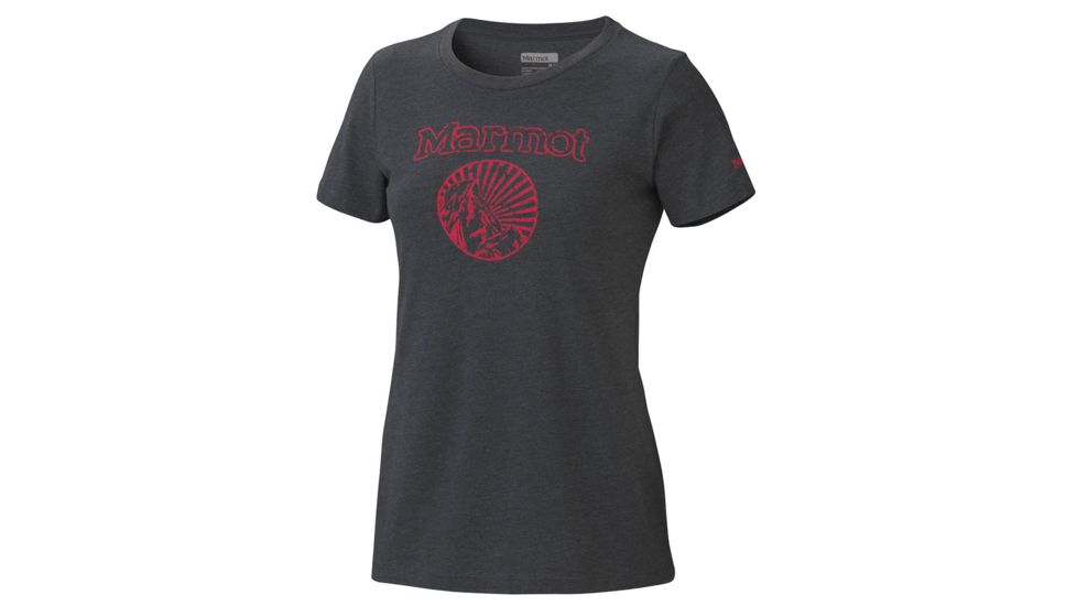 Marmot Horizon Short Sleeve Tee - Women's-Dark Steel Heather-X-Small