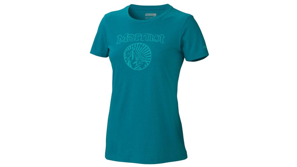 Marmot Horizon Short Sleeve Tee - Women's-Teal Heather-Small