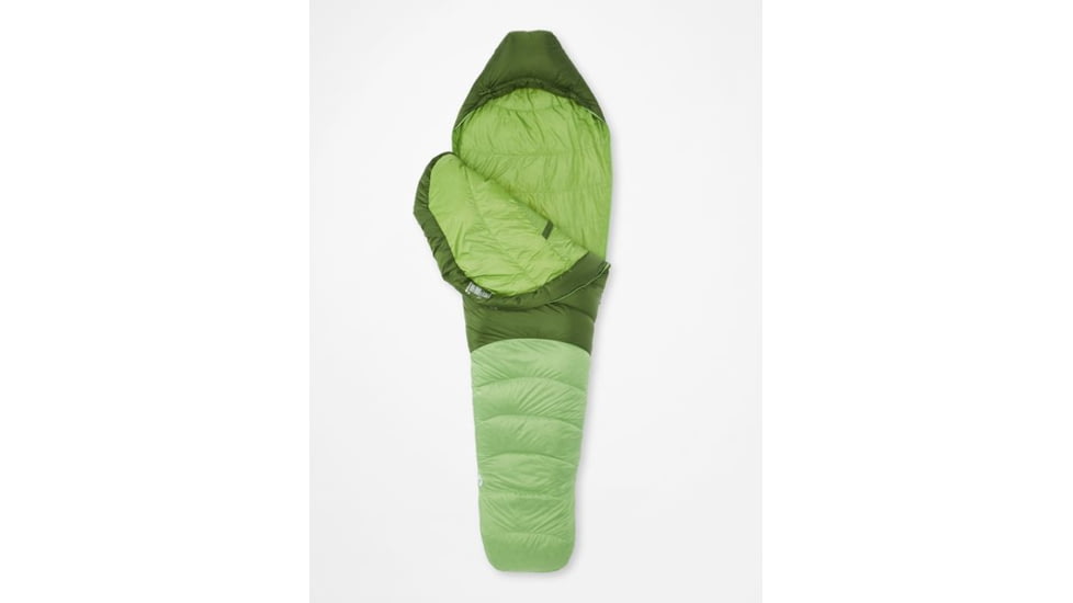 Marmot Hydrogen Sleeping Bag, Long, Foliage/Kiwi, Left Zipper, M14403-21795-LZ
