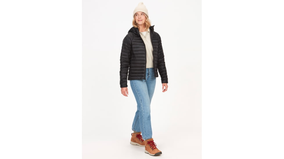 Marmot Hype Down Hoody - Womens, Black, Small, M14599-001-S