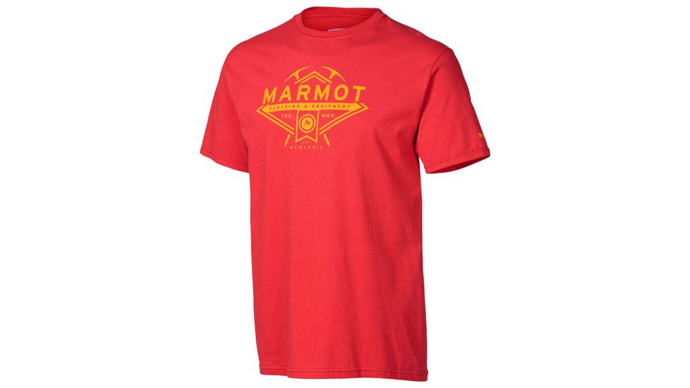 Marmot Ice Axe Short Sleeve Tee - Men's-Cardinal-X-Large