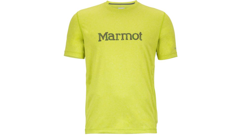 Marmot Impact Short Sleeve Shirt - Men's-Bright Lichen Heather-Medium