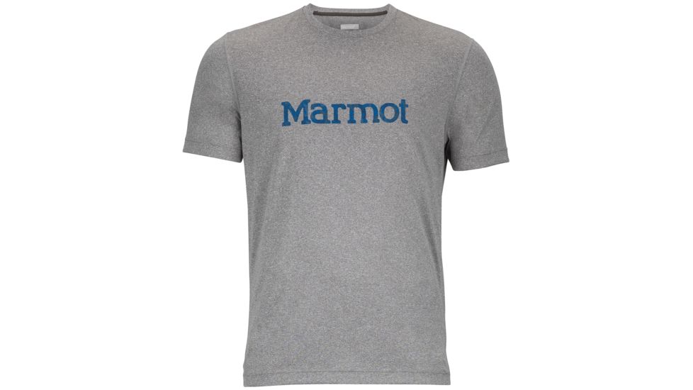 Marmot Impact Short Sleeve Shirt - Men's-Steel Heather-Large