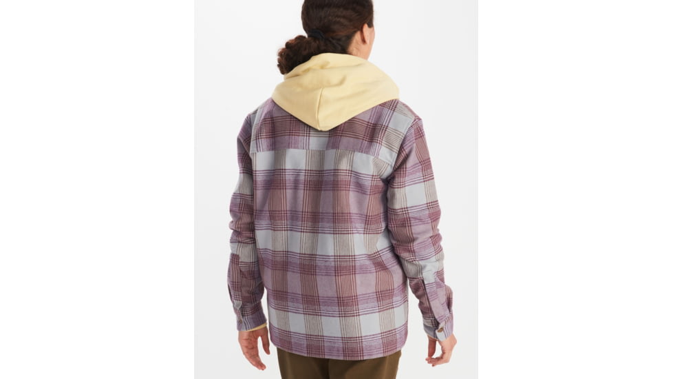 Marmot Incline Heavyweight Flannel Overshirt - Womens, Hazy Purple, Small, M14678-22259-S