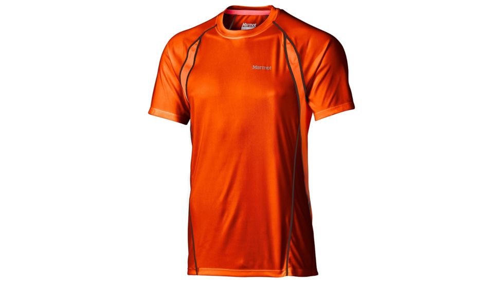 Marmot Interval Short Sleeve Tee - Mens-Blaze/Bright Orange-XX-Large