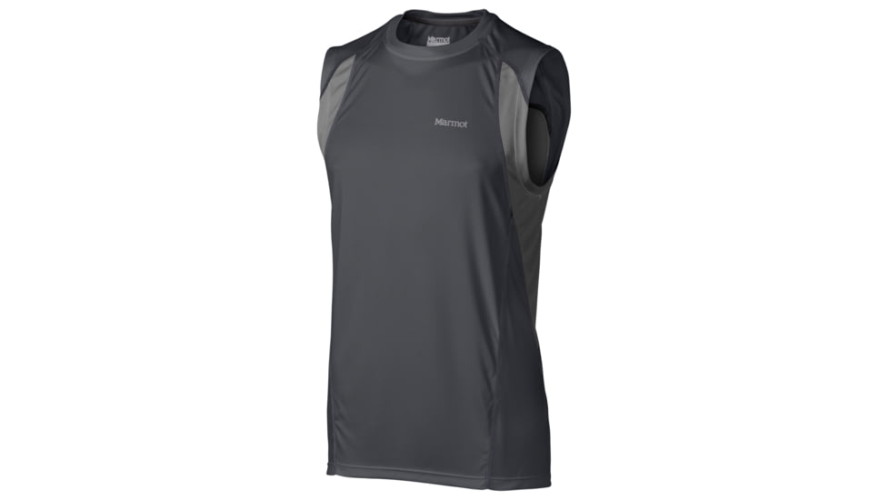 Marmot Interval Sleeveless - Men's-Slate Grey/Cinder-XX-Large