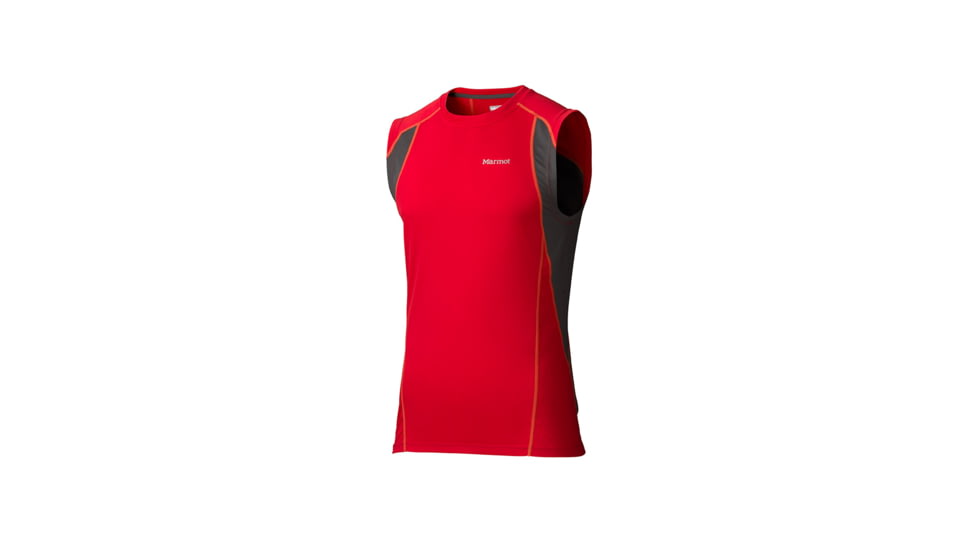 Marmot Interval Sleeveless - Men's-Team Red-Large