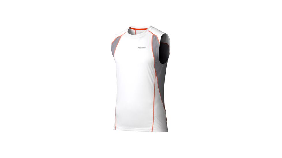 Marmot Interval Sleeveless - Men's-White-X-Large