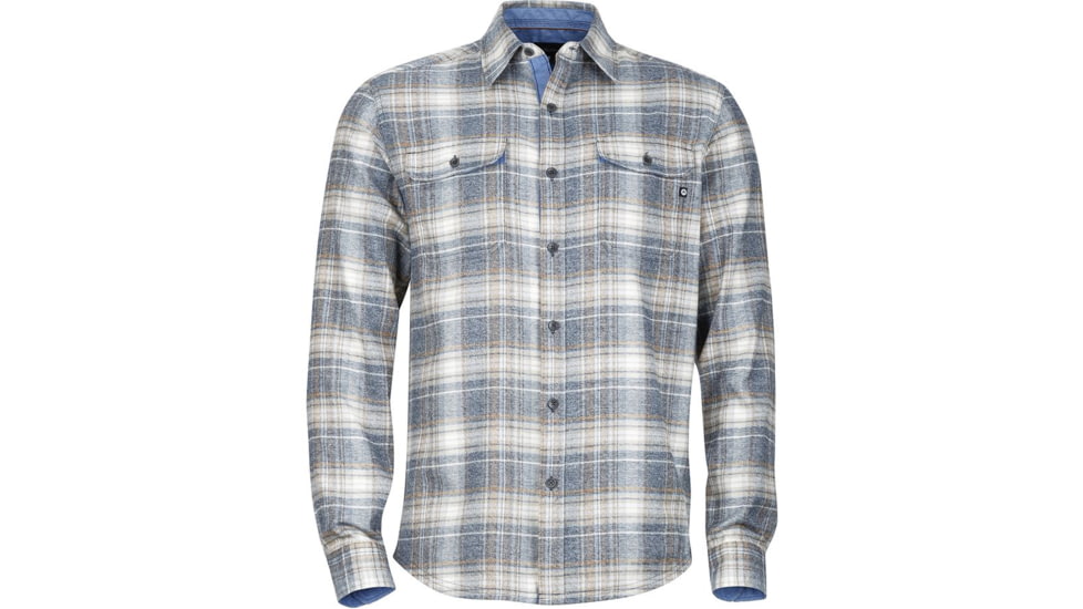 Marmot Jasper Flannel Long Sleeve - Men's-Dark Indigo-Large