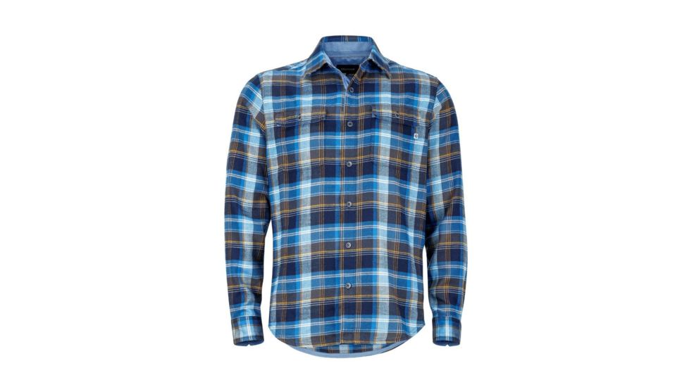 Marmot Jasper Flannel Long Sleeve - Men's-Vintage Navy-X-Large