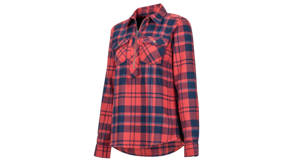 Marmot Joss Lt.Weight Flannel - Womens, Desert Red, Large, 49690-6986-L