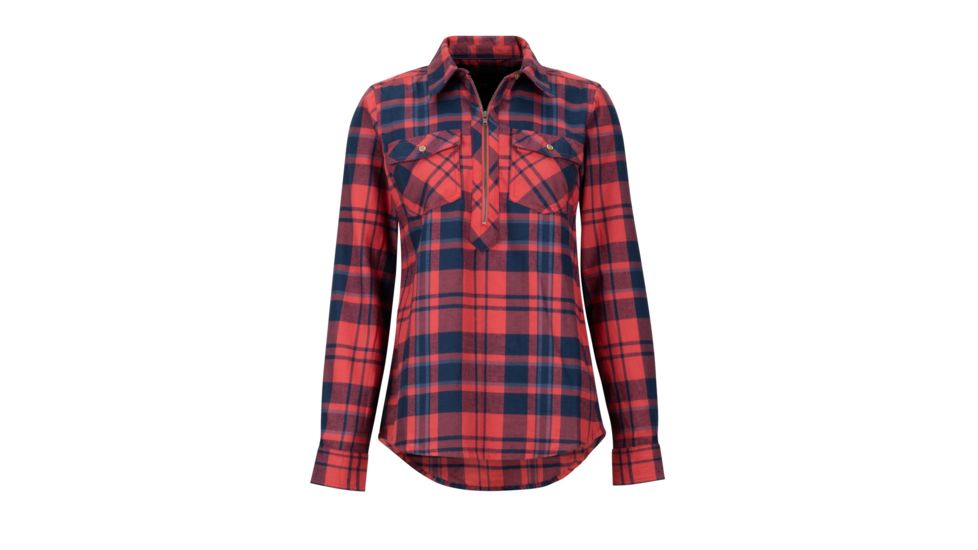 Marmot Joss Lt.Weight Flannel - Womens, Desert Red, Large, 49690-6986-L