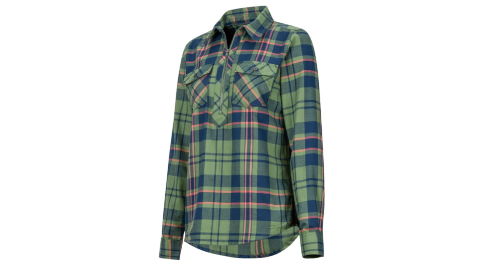Marmot Joss Lt.Weight Flannel - Womens, Vine Green, Extra Small, 49690-4799-XS