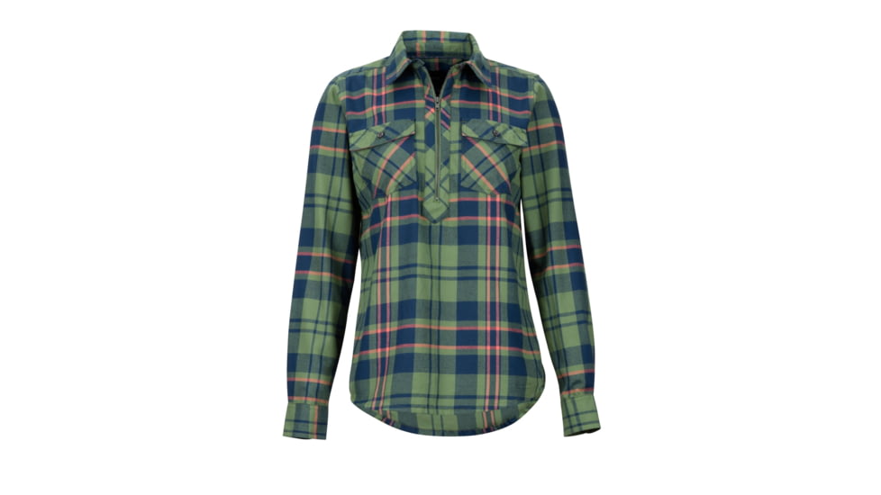 Marmot Joss Lt.Weight Flannel - Womens, Vine Green, Extra Small, 49690-4799-XS