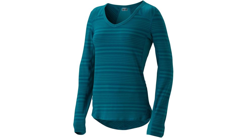 Julia Long Sleeve Shirt - Womens -Ocean-X-Large