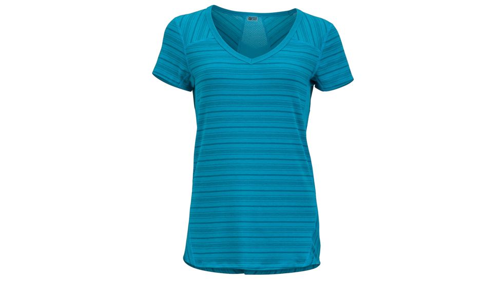 Marmot Julia Short Sleeve Shirt - Women's -Blue Sea-Small
