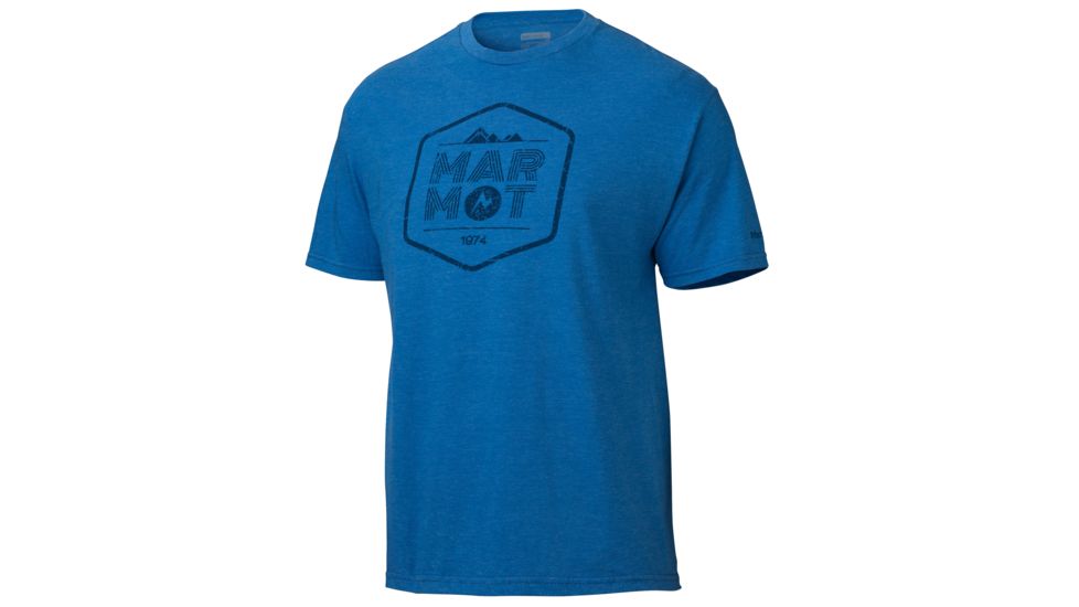 Marmot Just Short Sleeve Tee - Men's-Royal Heather-XX-Large