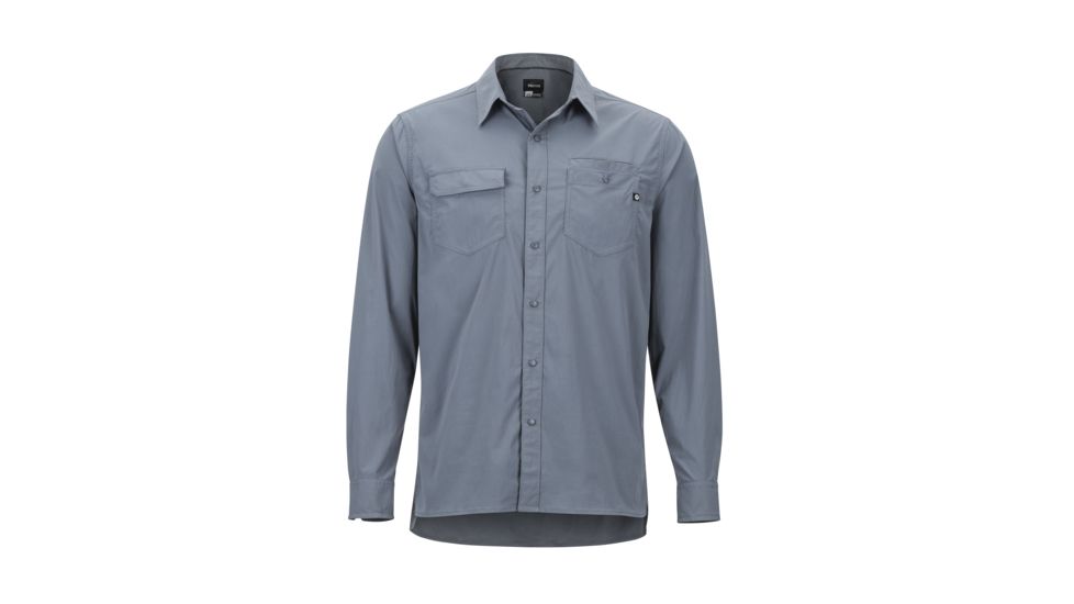 Marmot Kapalino Long Sleeve - Mens, Steel Onyx, Large, 42330-1515-L