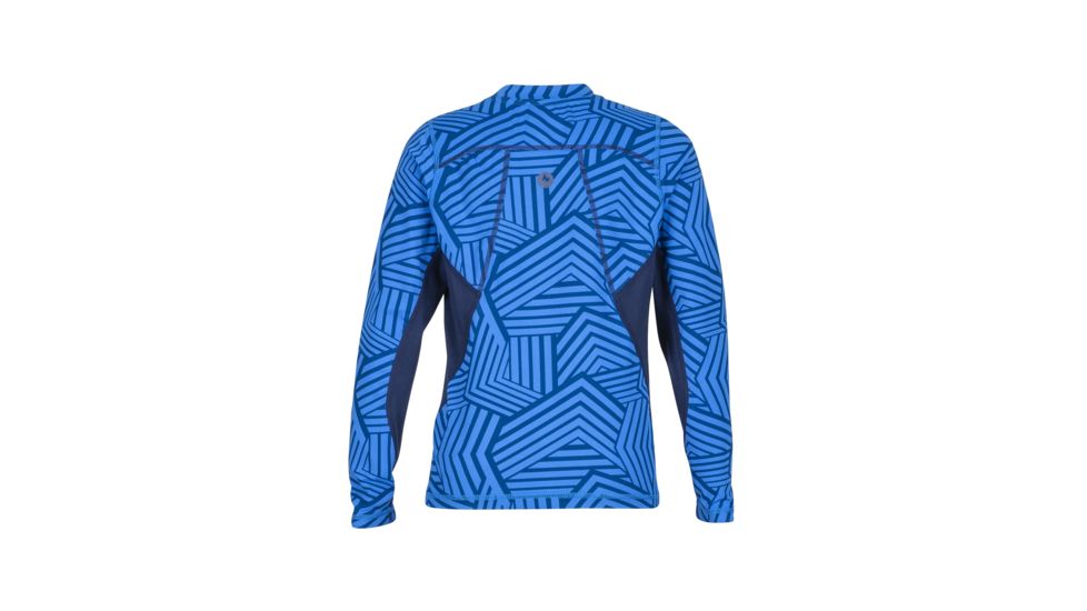 Marmot Kestrel Long Sleeve Crew - Boy's, True Blue Groomer, Medium 10310-8199-M
