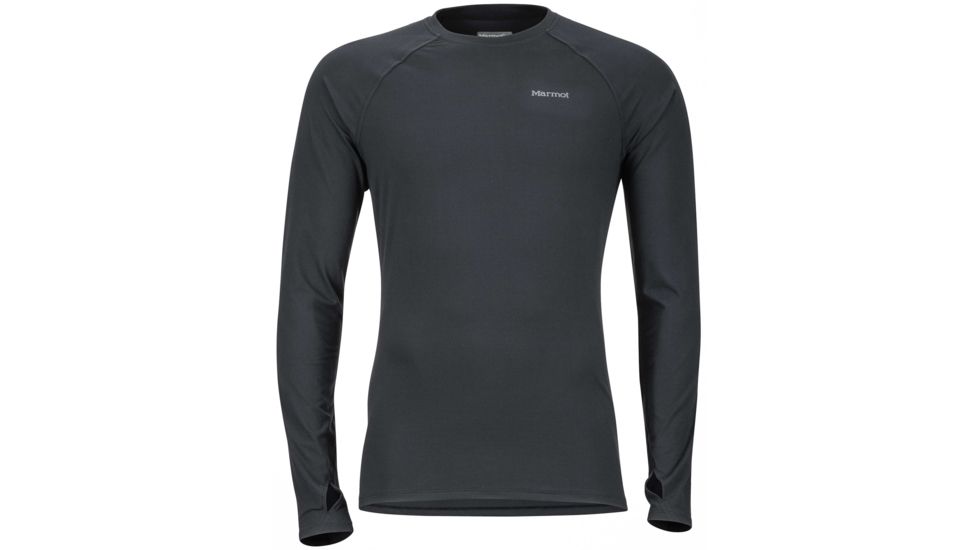 Marmot Kestrel Long Sleeve Crew - Men's -Black-Large