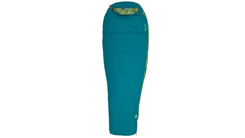 Marmot Kids Nanowave 40 Sleeping Bag, Malachite, Reg 5ft, LZ 29960-3679-Reg: 5' / LZ