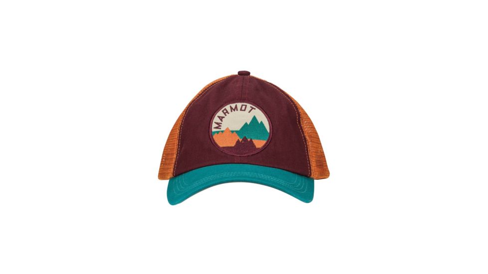 Marmot Kira Trucker Cap - Womens, Burgundy, One Size 13990-6995-ONE