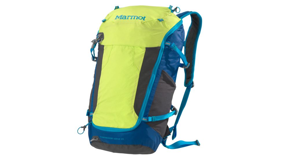 Marmot Kompressor Verve 26 L Backpack-Green Lime/Atomic Blue, 26010-GREEN LIME/ATOMIC BLUE