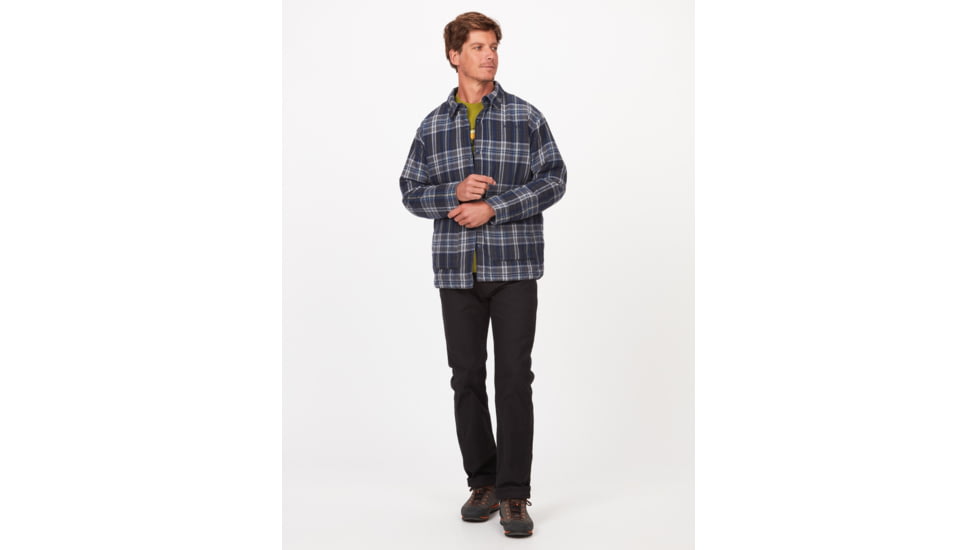 Marmot Lanigan Flannel Chore Coat - Mens, Arctic Navy, Extra Large, M13200-2975-XL