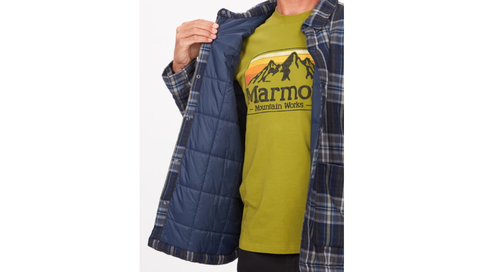 Marmot Lanigan Flannel Chore Coat - Mens, Arctic Navy, Extra Large, M13200-2975-XL