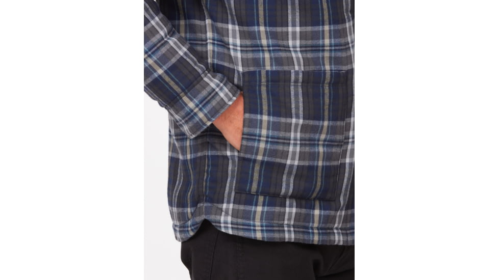 Marmot Lanigan Flannel Chore Coat - Mens, Arctic Navy, Extra Large, M13200-2975-XL