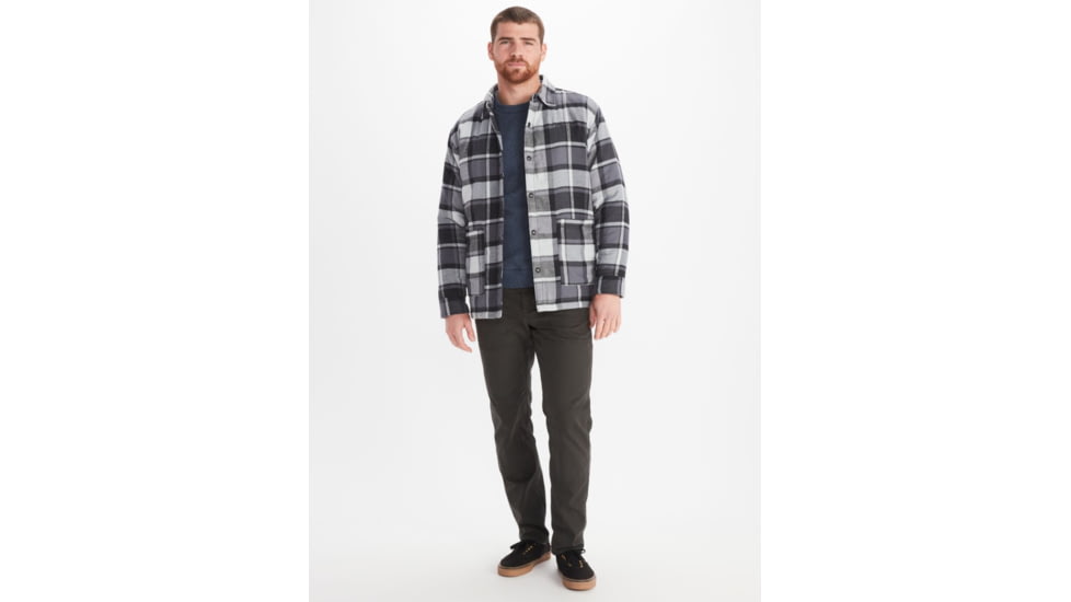 Marmot Lanigan Flannel Chore Coat - Mens, Black, Medium, M13200-001-M
