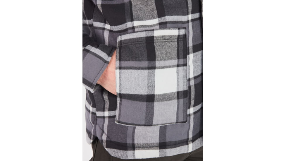 Marmot Lanigan Flannel Chore Coat - Mens, Black, Medium, M13200-001-M