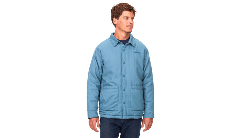 Marmot Lanigan Flannel Chore Coat - Mens, Moon River, Medium, M13200-1904-M
