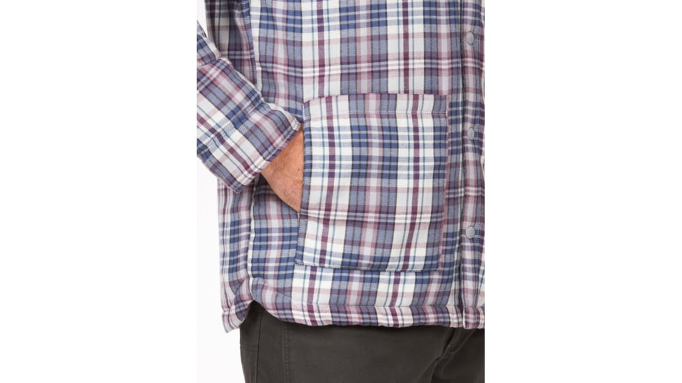 Marmot Lanigan Flannel Chore Coat - Mens, Sleet, Extra Large, M13200-504-XL