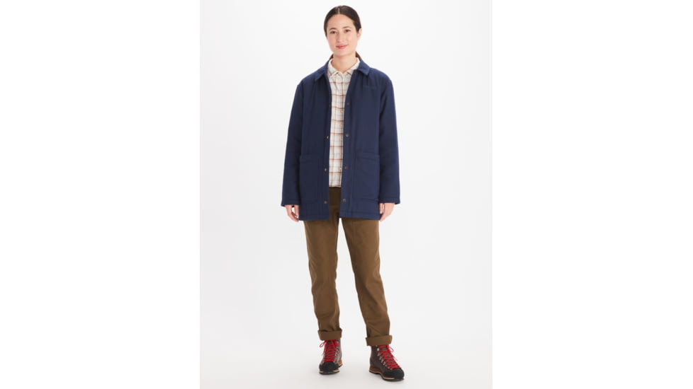 Marmot Lanigan Flannel Chore Coat - Womens, Arctic Navy, Medium, M13171-2975-M