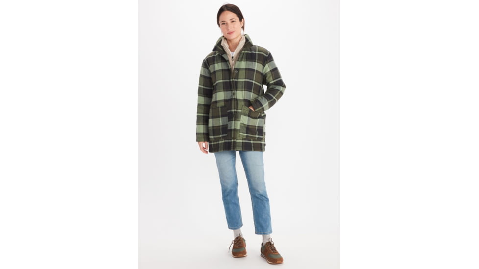 Marmot Lanigan Flannel Chore Coat - Womens, Nori, Extra Small, M13171-4859-XS