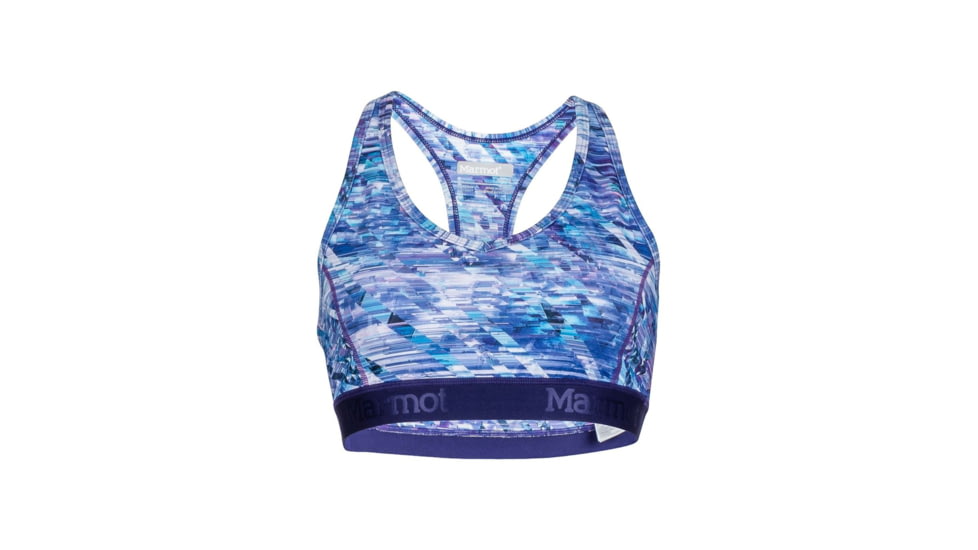 Marmot Layer Up Sports Bra - Womens, Deep Dusk Jet Stream, Extra Large 59830-8654-XL